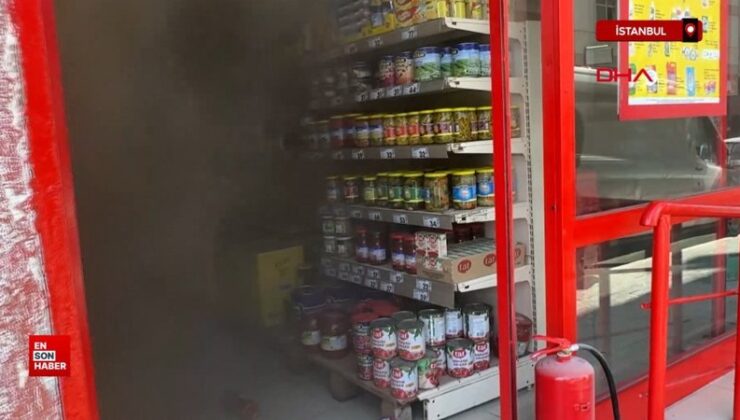 İstanbul’da market deposunda yangın
