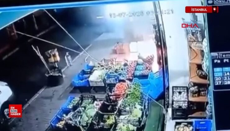 İstanbul’da markete molotoflu hücum