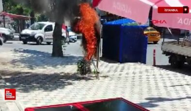 İstanbul’da patlamaların akabinde elektrik panosu yandı