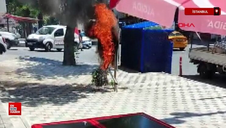 İstanbul’da patlamaların akabinde elektrik panosu yandı