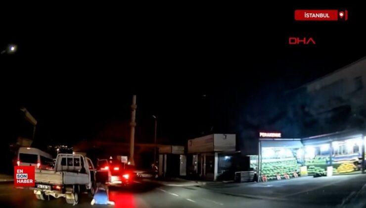 İstanbul’da seyir halindeki kamyonetten atladı