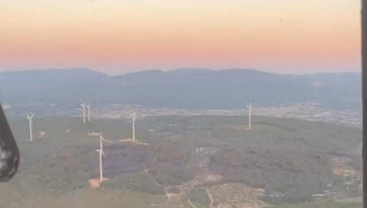 İzmir’de Aliağa’daki orman yangını denetim altında