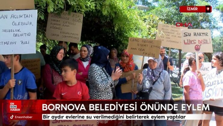 İzmir’de Yakaköy mahalle sakinlerinden ‘su’ hareketi