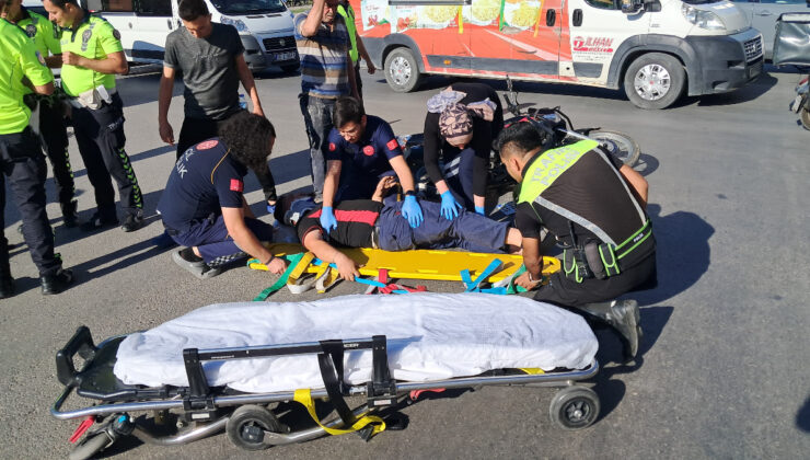 Karaman’da motosiklet ile araba çarpıştı: 1 yaralı