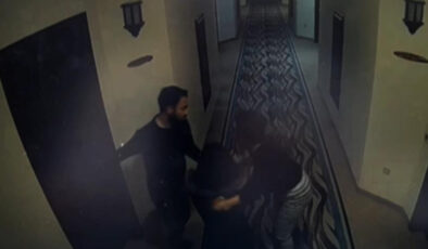 Kartalkaya’daki yangında otelin yöneticisinin ailesiyle kaçtığı anlar