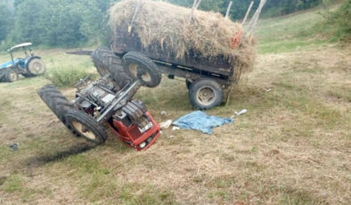 Kastamonu’da devrilen traktörün altında kaldı