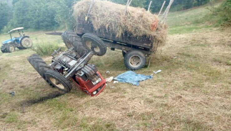 Kastamonu’da devrilen traktörün altında kaldı