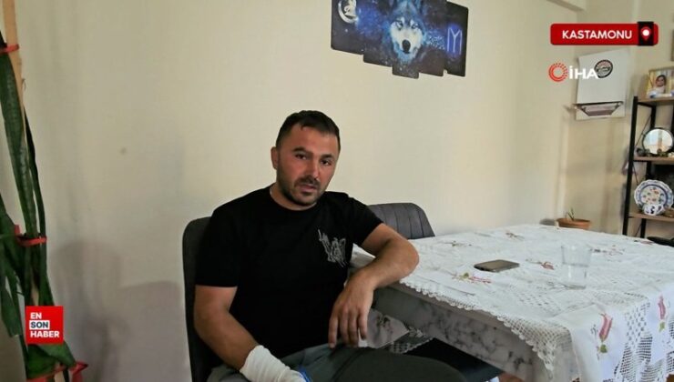 Kastamonu’da sokak köpeğinin saldırısına uğradı