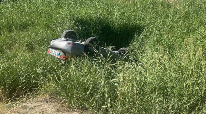 Kırıkkale’de araba takla attı: Birebir aileden 5 yaralı