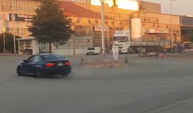 Kırşehir’de drift atan şoför cezadan kaçamadı