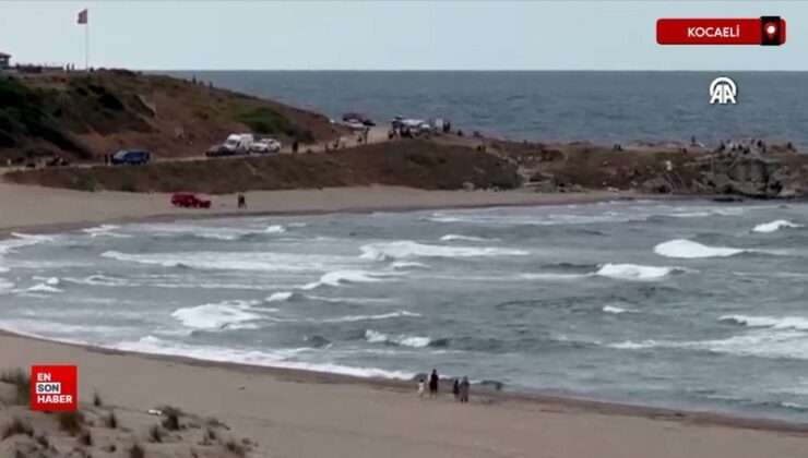 Kocaeli’de denizde boğulma tehlikesi geçiren 3 gençten 1’i kayboldu