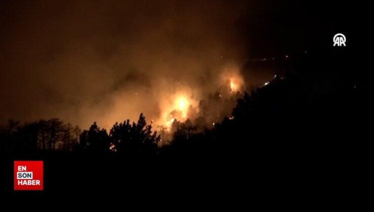 Konya’daki orman yangını Isparta hududuna ulaştı