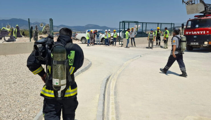 Kütahya’da bor fabrikasında yangın çıktı