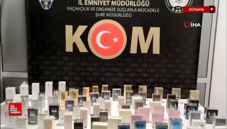 Kütahya’da kaçak parfüm operasyonu