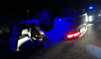 Malatya’da araba devrildi: 4 yaralı