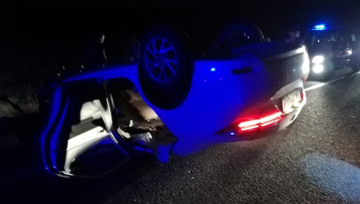 Malatya’da araba devrildi: 4 yaralı