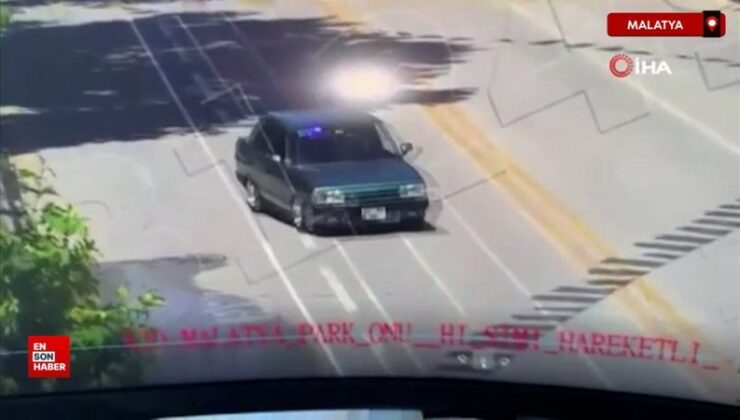 Malatya’da cadde ortasında drift yapan şoföre ağır ceza