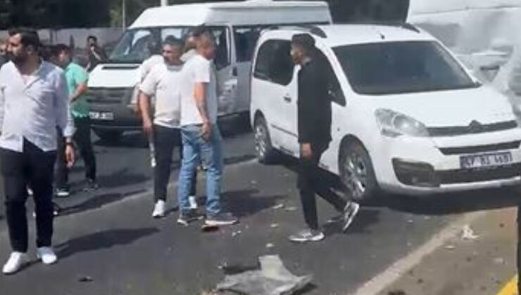 Mardin’de 7 araç zincirleme kazaya karıştı