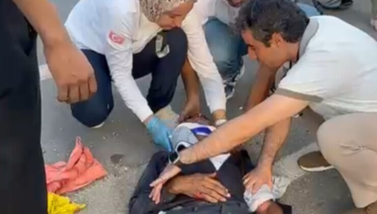 Mersin’de yaralanan şoföre yoldan geçen doktor yardım etti
