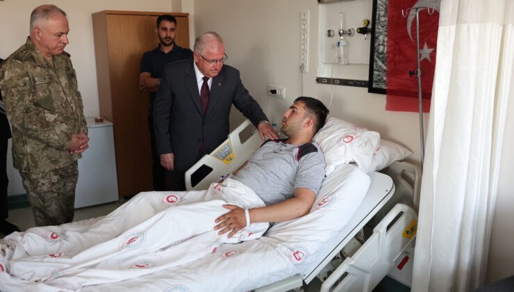 Milli Savunma Bakanı Güler’den, metan gazına maruz kalan askerlere ziyaret