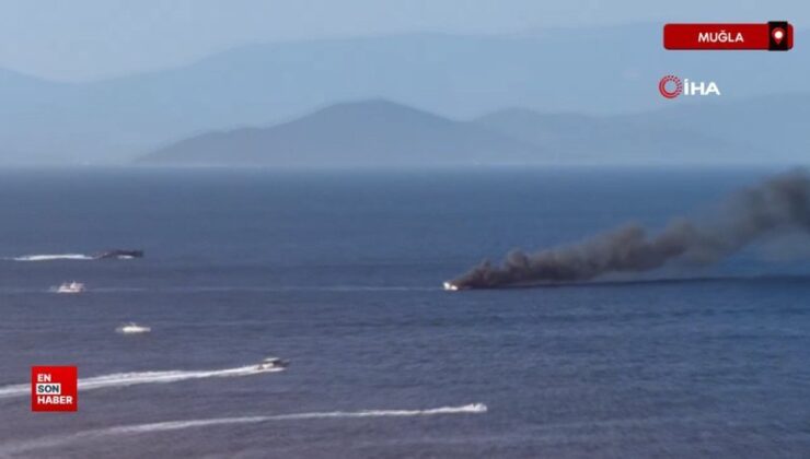 Muğla Bodrum’da lüks yat küle döndü