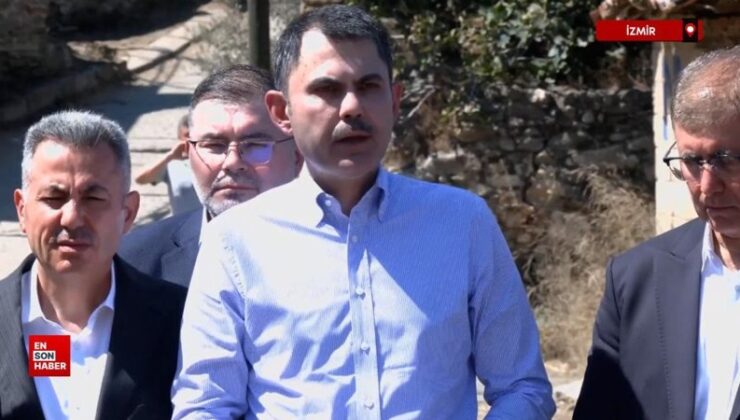 Murat Kurum: İzmir ile Bilecik’te 415 konut ve iş yeri yangınlarda ziyan gördü