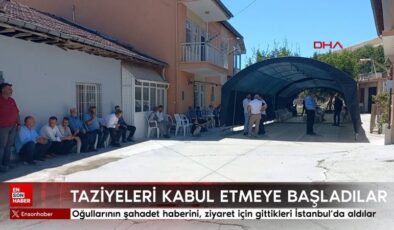 Oğullarının şahadet haberini, ziyaret için gittikleri İstanbul’da aldılar