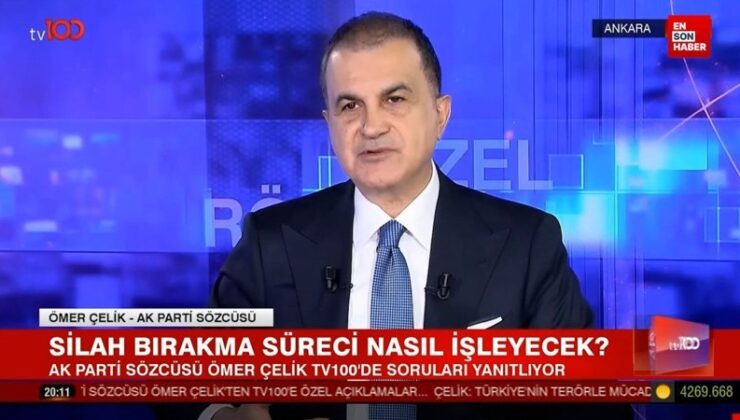 Ömer Çelik: 3 ana kategoride silah bırakma süreci olacak