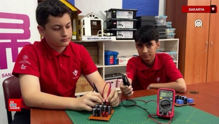 Sakarya’da ortaokul öğrencileri elektromanyetik alanlardan güç üretti
