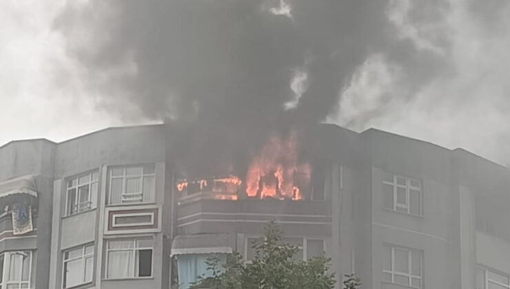 Samsun’da daire yangını panik yarattı