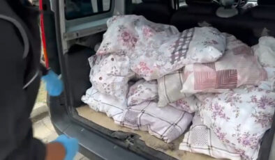 Samsun’da yastık kılıflarının içinden uyuşturucu çıktı