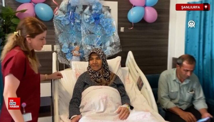 Şanlıurfa’da 53 yaşındaki bayan ikiz bebek dünyaya getirdi