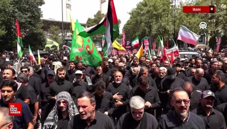 Tahran’da İran lideri Hamaney’e destek gösterisi düzenlendi