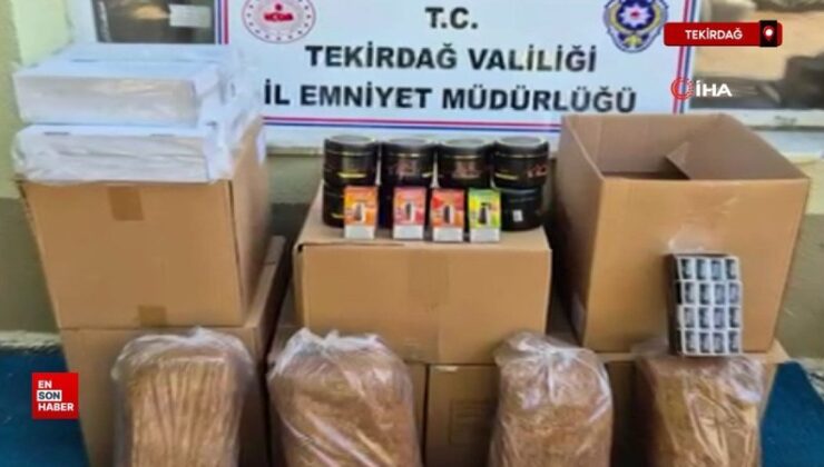 Tekirdağ’da kaçak sigara operasyonu