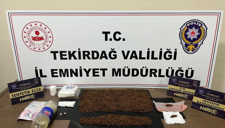 Tekirdağ’da uyuşturucu operasyonu