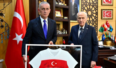 TFF Başkanı Hacıosmanoğlu’ndan Bahçeli’ye ziyaret