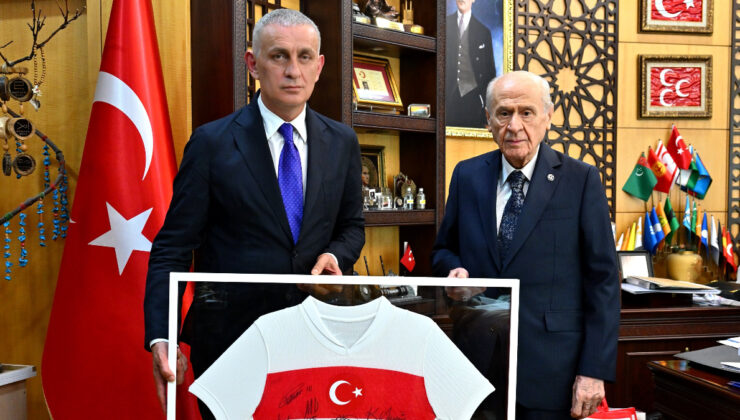 TFF Başkanı Hacıosmanoğlu’ndan Bahçeli’ye ziyaret