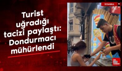 Turist Beyoğlu’nda uğradığı tacizi paylaştı: Dondurmacı mühürlendi