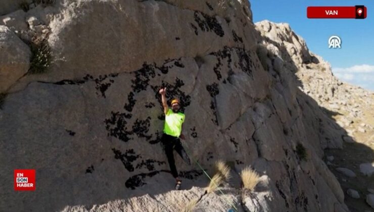 Türkiye’nin birinci para tırmanış şampiyonu olmak için Van’da hazırlanıyor