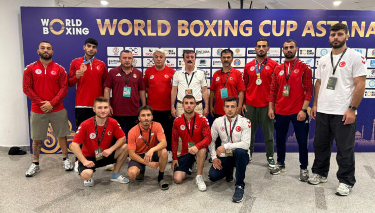 Ulusal boksörler, Kazakistan’da 8 madalya kazandı