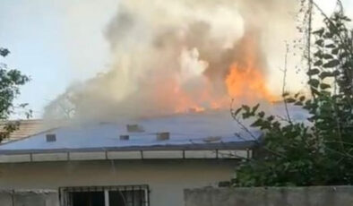 Ümraniye’de çakmakla oynayan çocuk yangın çıkardı