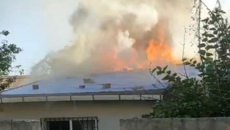 Ümraniye’de çakmakla oynayan çocuk yangın çıkardı