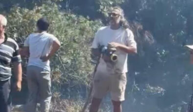 Ünlü oyuncu, Çanakkale’de yangın söndürme çalışmalarına takviye verdi