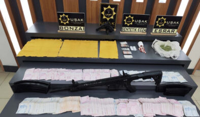 Uşak’ta uyuşturucu operasyonu düzenlendi