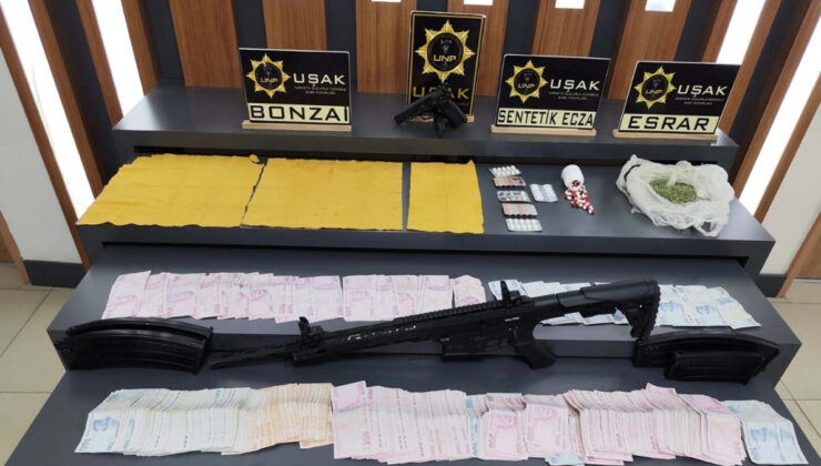 Uşak’ta uyuşturucu operasyonu düzenlendi