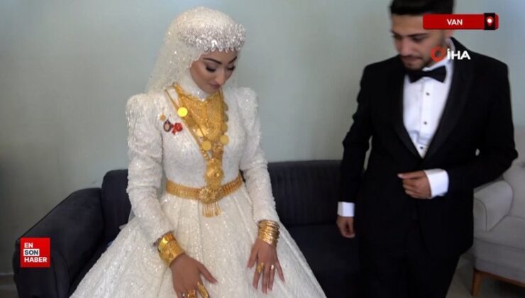 Van’da aşiret düğününde damada 7 buçuk milyon, geline 1 buçuk kilo altın takıldı