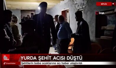 Yurda şehit acısı düştü: Baba ocaklarına acı haber ulaştırıldı