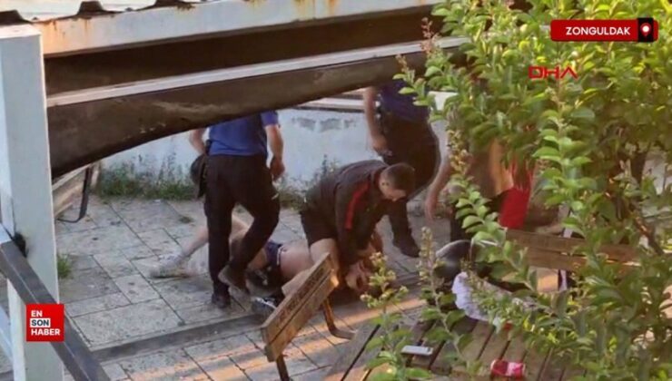 Zonguldak’ta polise saldıran kuşkulu tutuklandı