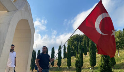 15 Temmuz Şehitler Anıtı’na sabahın erken saatlerinde ziyaret