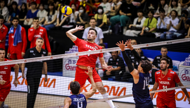 A Ulusal Erkek Voleybol Grubu, ABD’ye yenildi